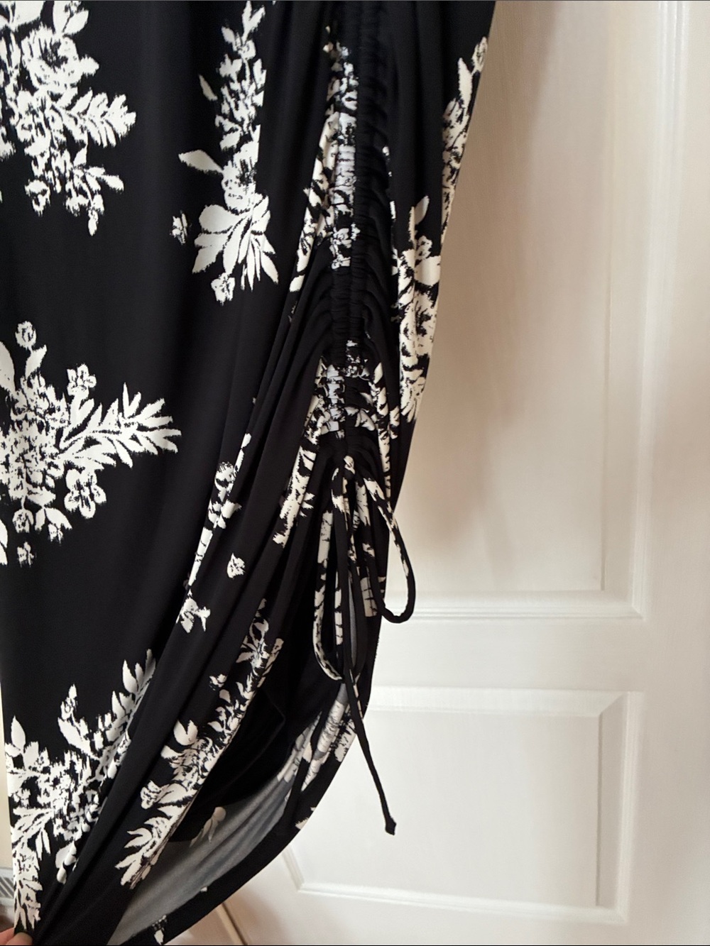 INC International Concepts Black/White Floral Tank Dress & Side Tie - NWT - Picture 6 of 6